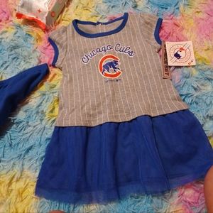 Brand new 2t girls Chicago cubs dress!